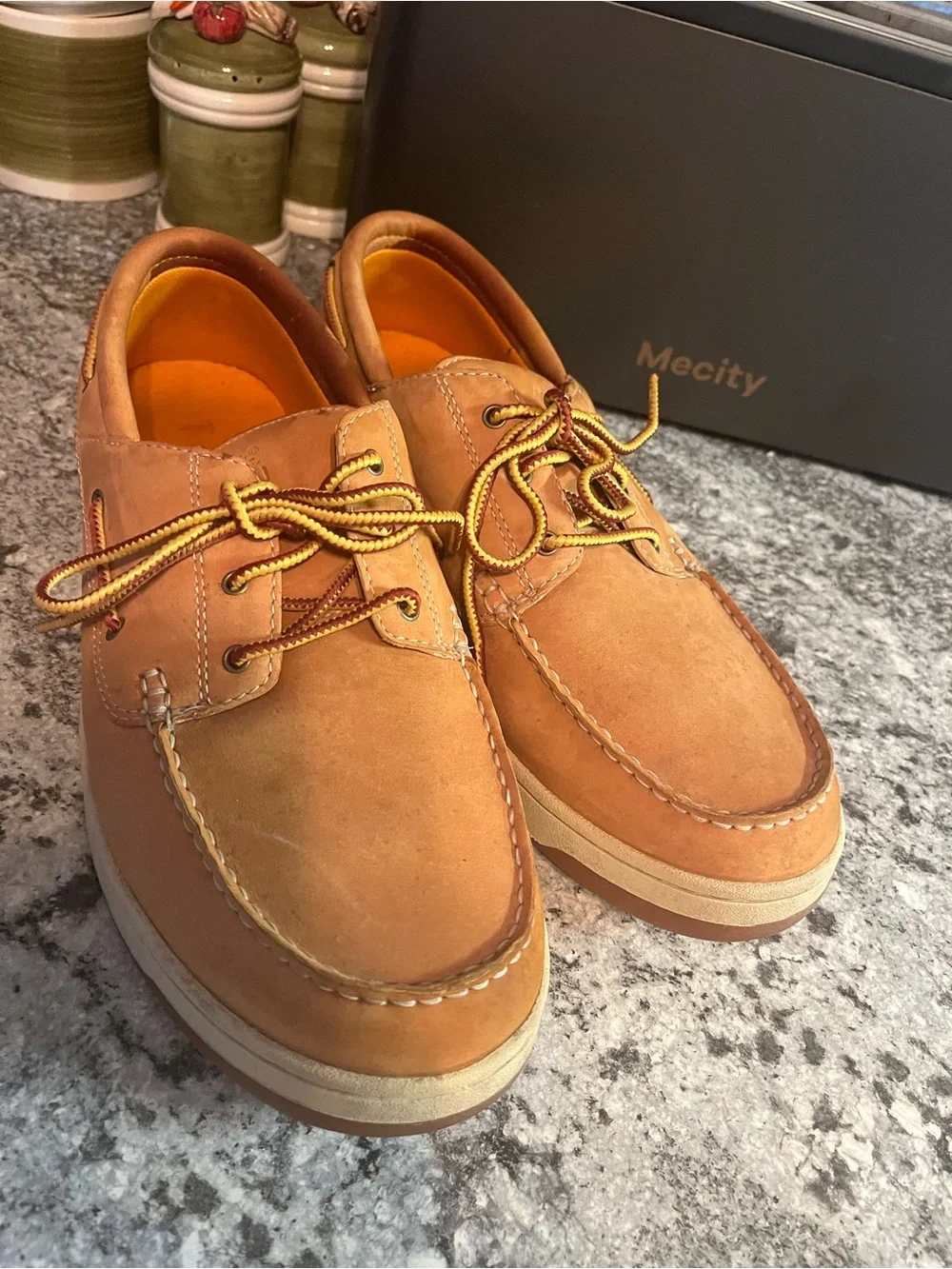 Timberland Wheat Nubuck Leather boat shoes Mens Sz 12 M